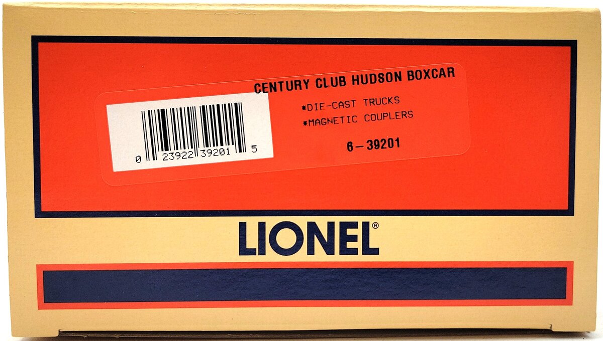 Lionel 6-39201 O Gauge Century Club Hudson Boxcar #773 LN/Box