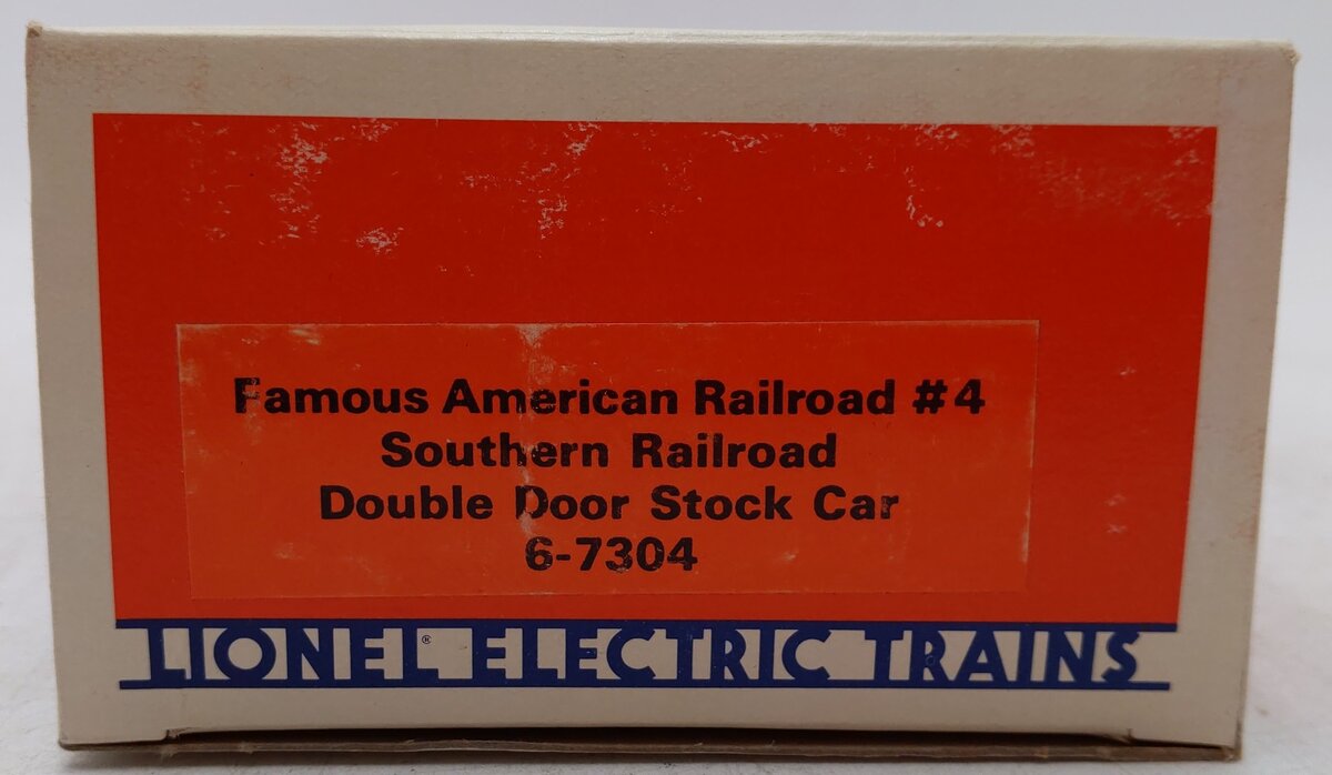 Lionel 6-7304 O Gauge Southern Double Door Stock Car #7304 EX/Box