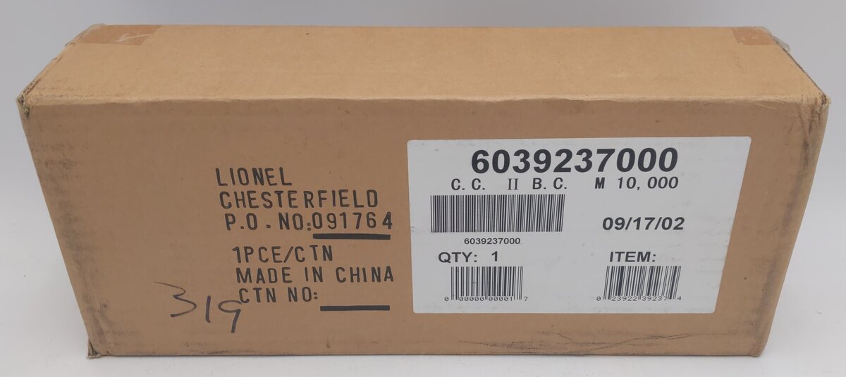 Lionel 6-39237 O Gauge Union Pacific Century Club M-10000 Boxcar MT/Box