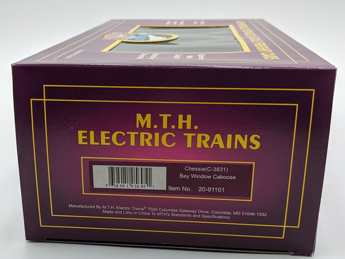 MTH 20-91101 O Chessie Bay Window Caboose NIB