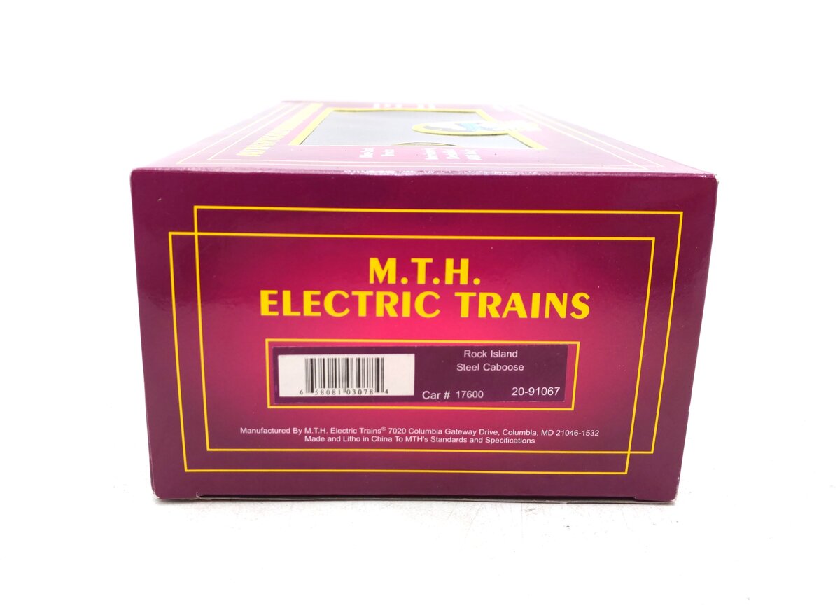 MTH 20-91067 O Gauge Rock Island Caboose #17600 NIB