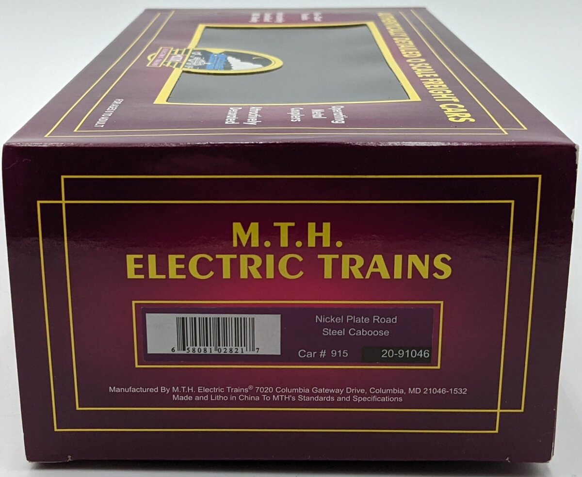 MTH 20-91046 O Nickel Plate Road Caboose #915 NIB