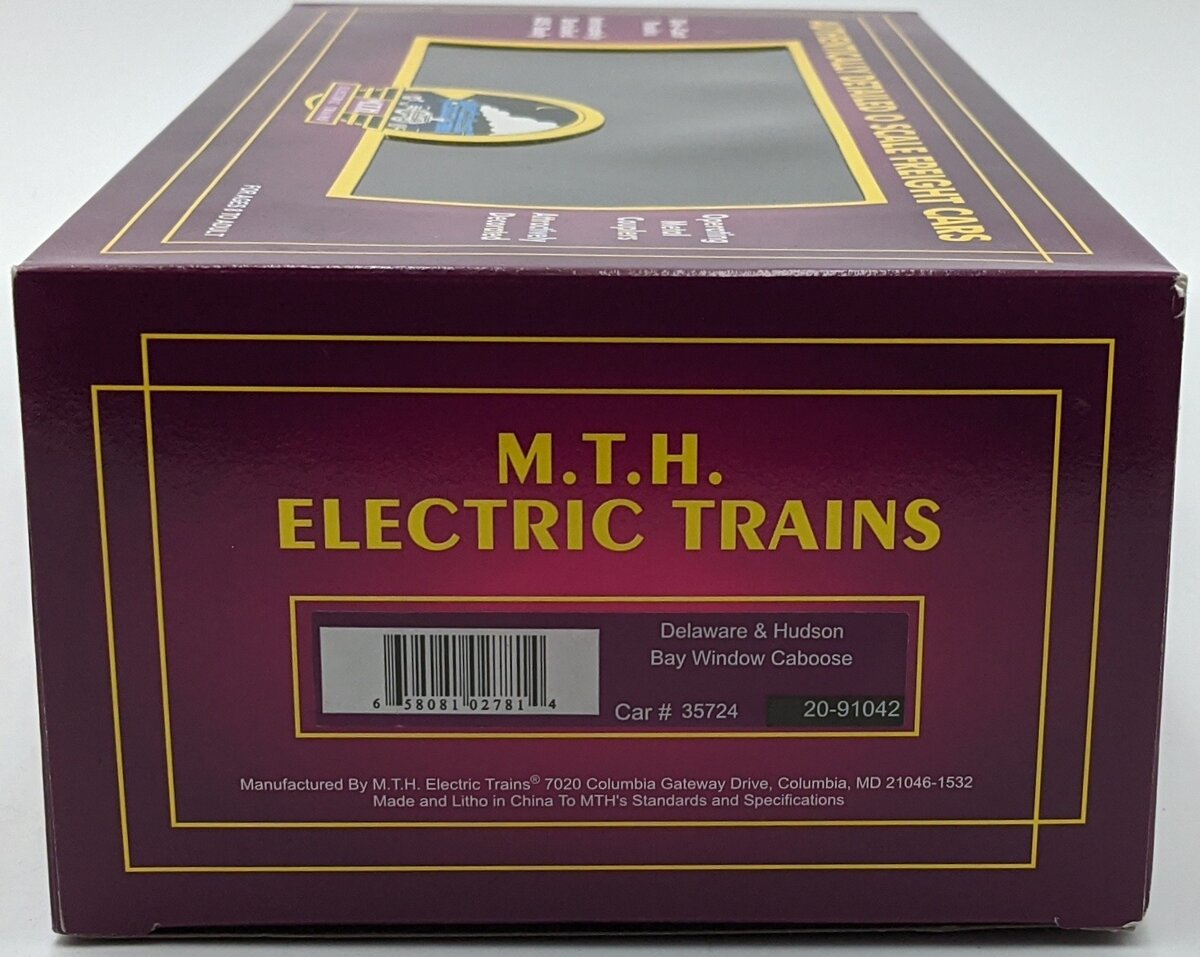 MTH 20-91042 O D&H Caboose #35724 NIB