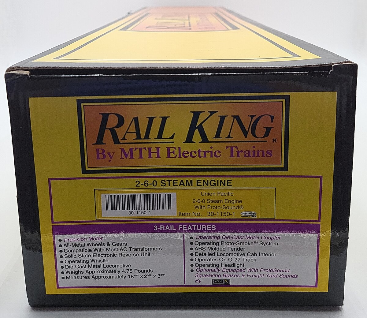 MTH 30-1150-1 Union Pacific 2-6-0 Steam Locomotive & Tender w/PS1 #5646 LN/Box
