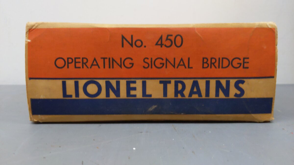 Lionel 450 Vintage O Postwar Operating Signal Bridge VG/Box