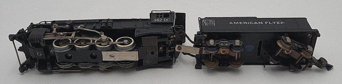 American Flyer 342DC Vintage S NKP 0-8-0 Die-Cast Steam Switcher VG