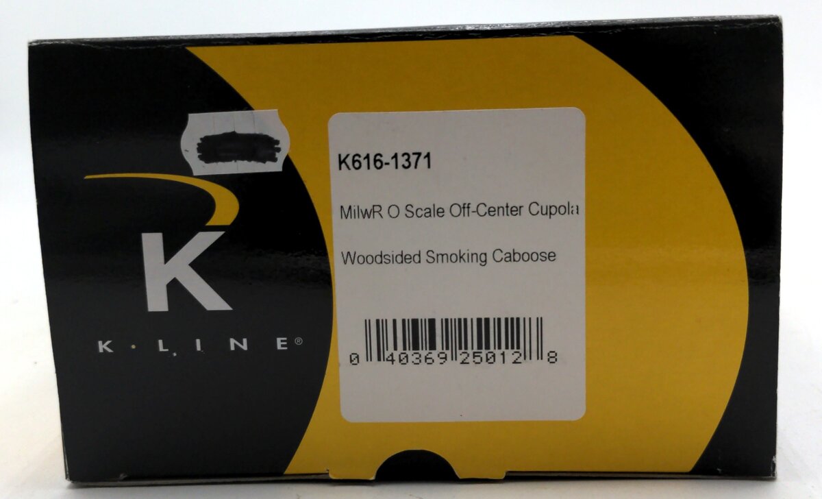 K-Line K616-1371 O Gauge Milwaukee Woodsided Smoking Illuminated Caboose #0231 NIB