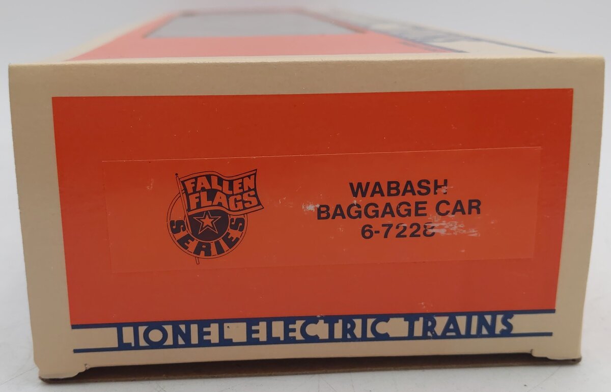 Lionel 6-7228 O Gauge Wabash Baggage Car (FF #1) EX/Box