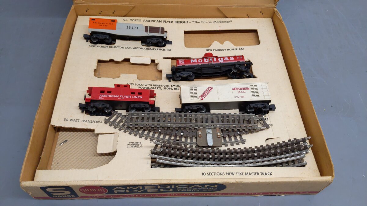 American Flyer 20720 S The Prairie Marksman Set VG/Box