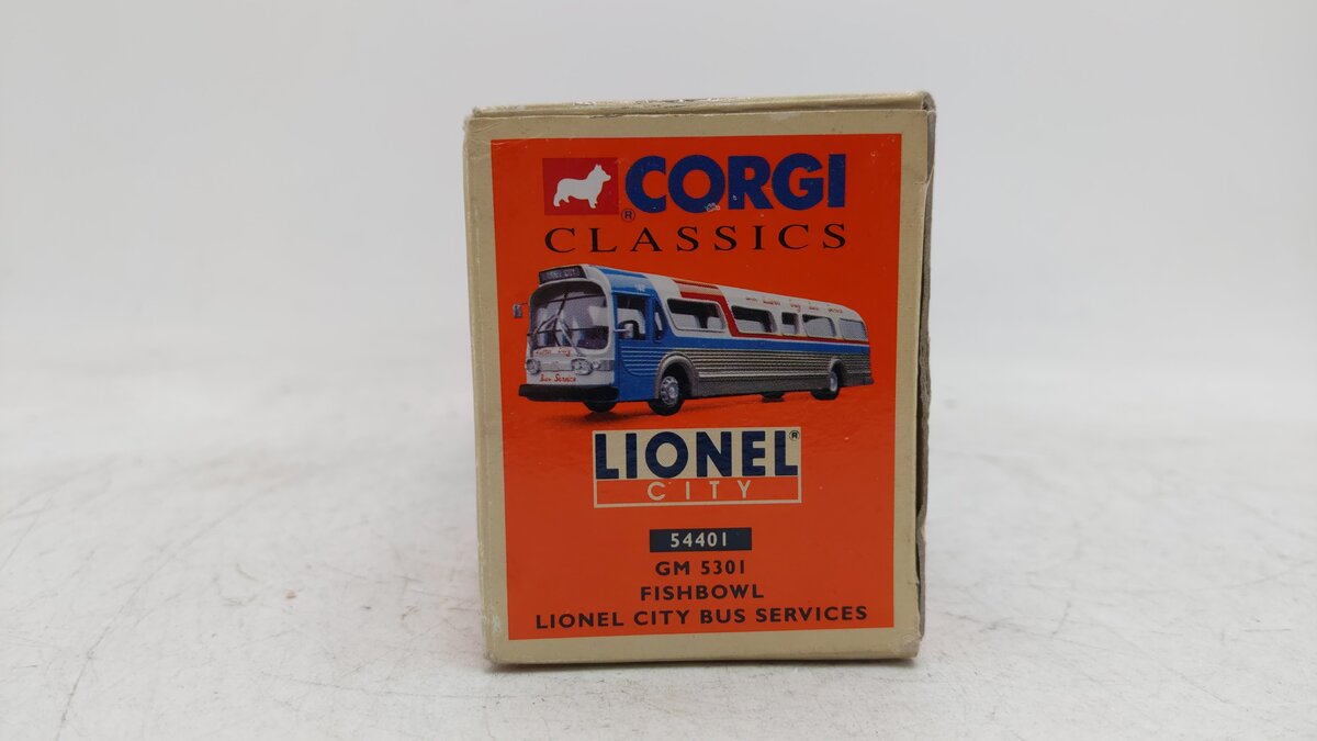 Corgi 54401 1:50 Lionel City Bus Services GM 5301 Fishbowl Bus EX/Box