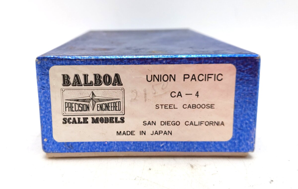 Balboa HO Scale BRASS Union Pacific CA-4 Caboose EX/Box