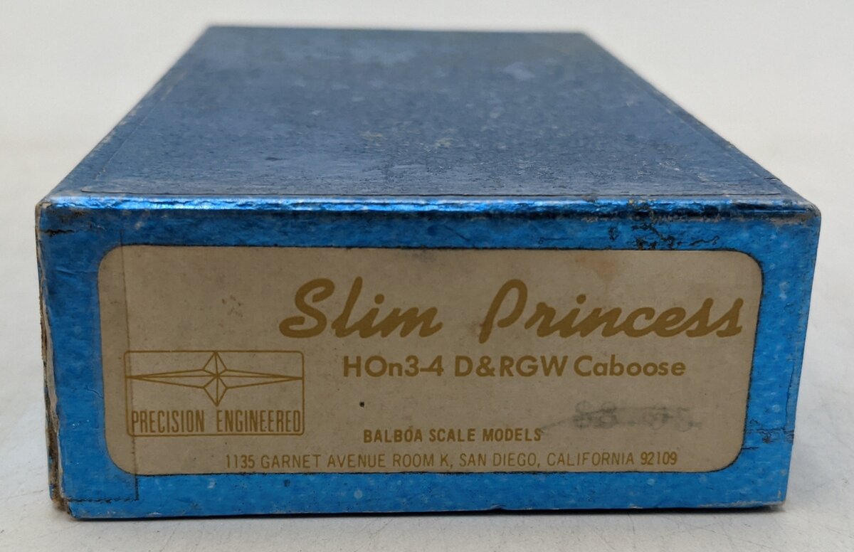 Balboa HOn3 Brass D&RGW Caboose - Undecorated VG/Box