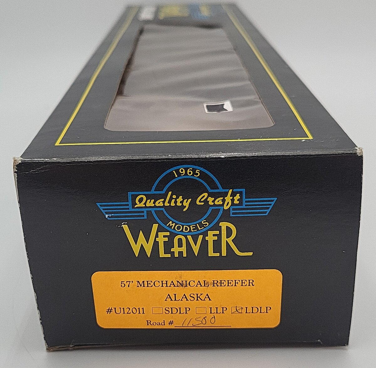 Weaver U12011LDLP O Gauge ARR Alaska 57' Mechanical Reefer #11500 (3 Rail) LN/Box