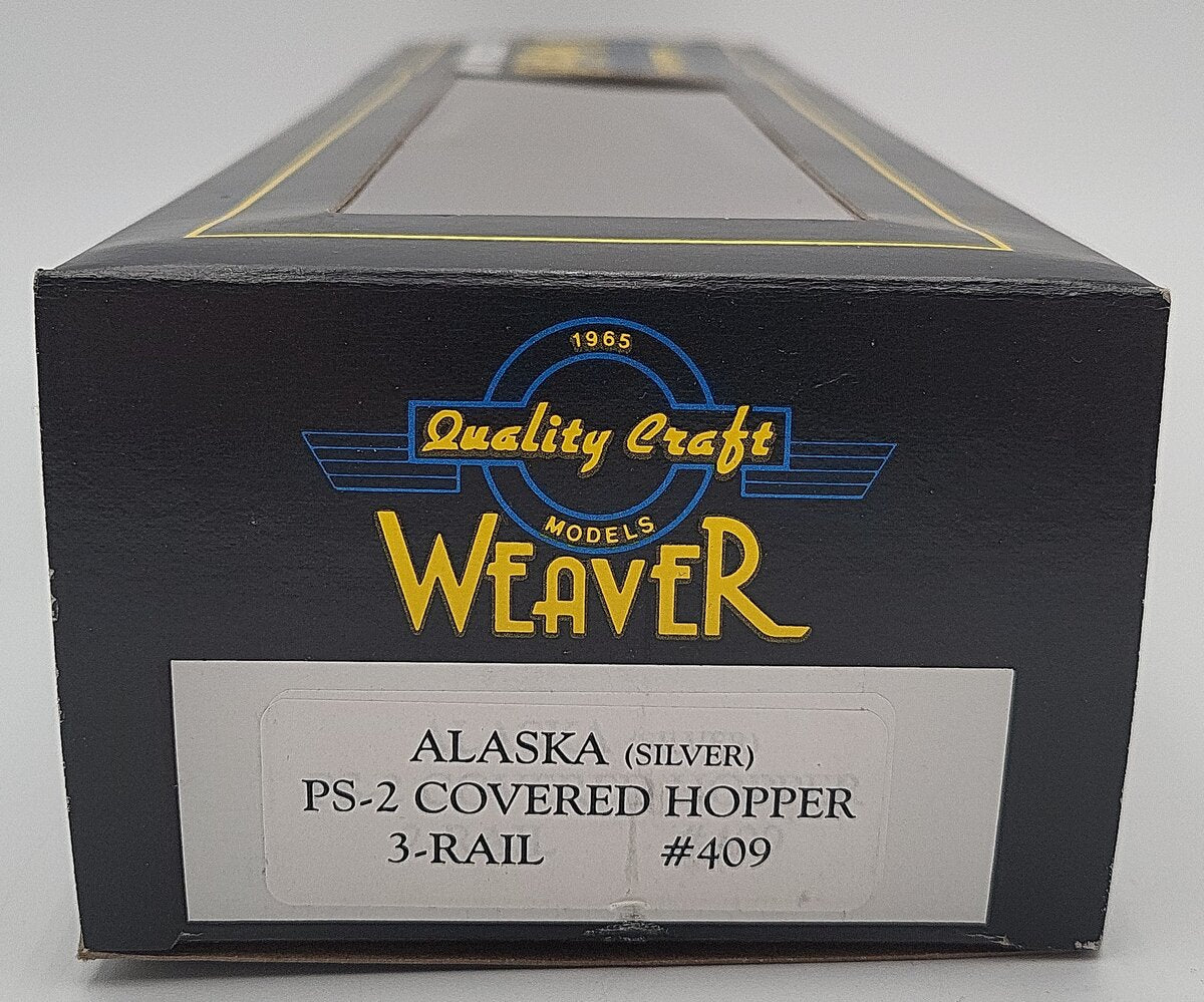 Weaver O Gauge PS-2 ARR Alaska Covered Hopper #409 (3 Rail) LN/Box