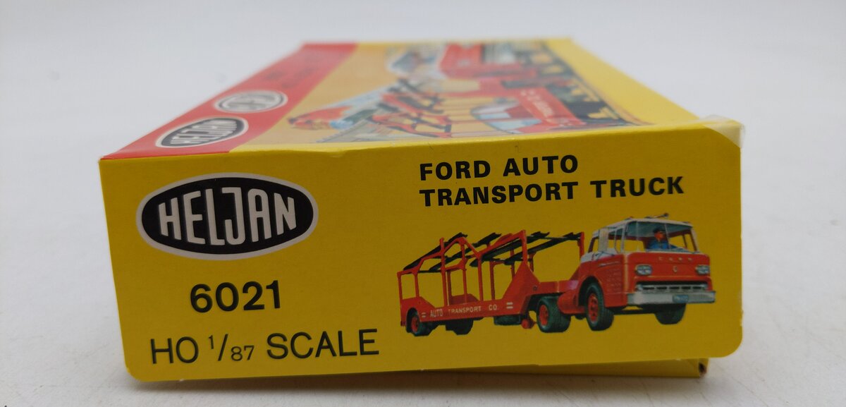 Con-Cor 6021 HO Heljan Ford Auto Transport Truck Plastic Model Kit EX/Box