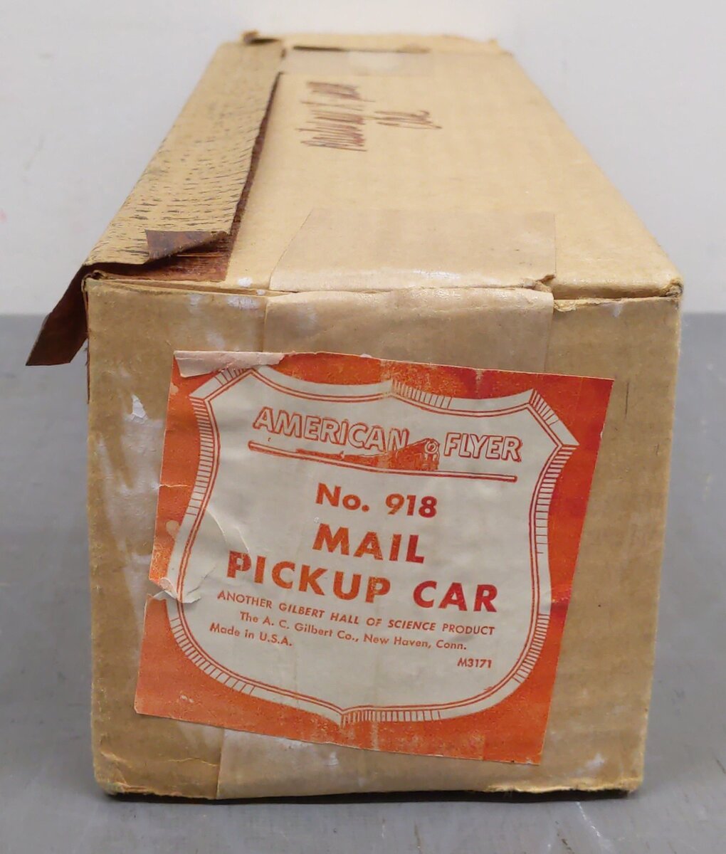 American Flyer 918 Vintage S AFL REA Operating Mail Pick-up Car EX/Box