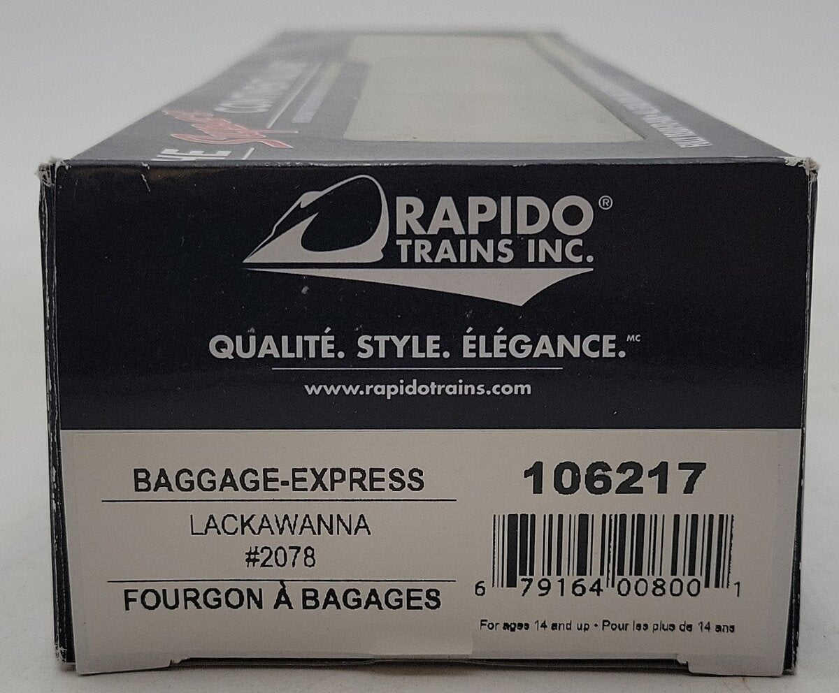 Rapido Trains 106217 HO Delaware Lackawanna & Western Baggage Express #2078 MT/Box