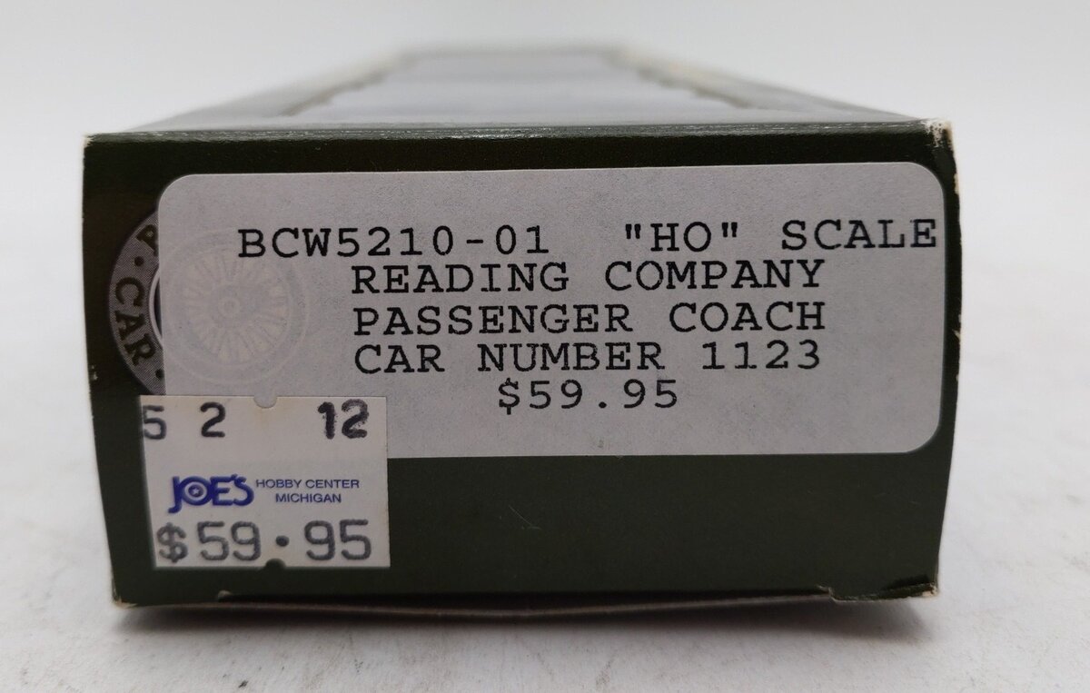 The Bethlehem Car Works BCW5210-01 HO Reading Company Passenger Car #1123 LN/Box