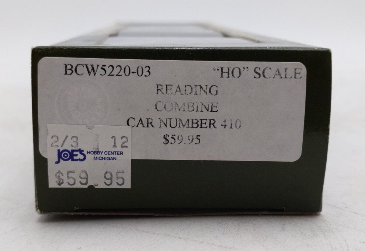 The Bethlehem Car Works BCW5220-03 HO Scale Reading Combine Car #410 LN/Box