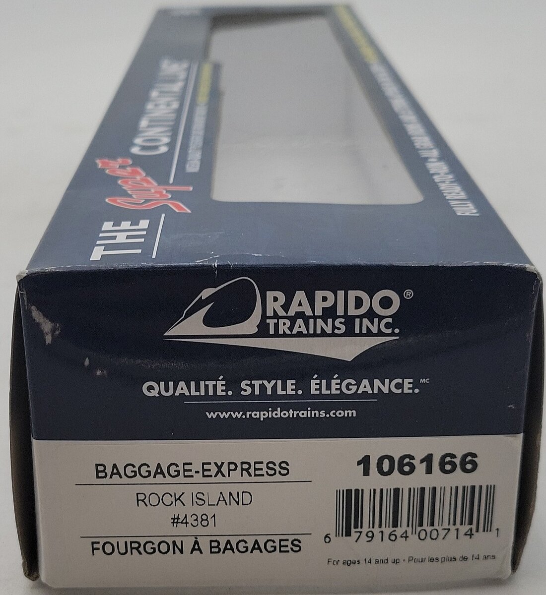 Rapido Trains 106166 HO Rock Island 73' 6" Smooth Side Baggage-Express #4381 MT/Box