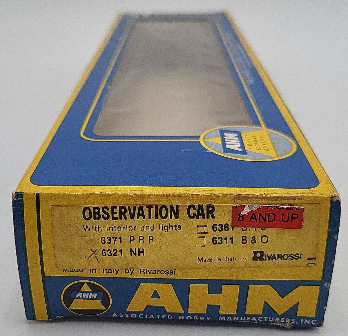 AHM 6321 HO Scale New Haven Box Tower Observation Car EX/Box