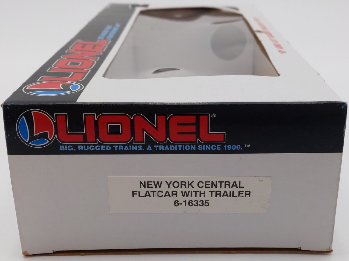 Lionel 6-16335 O New York Central Flatcar w/Trailer EX/Box