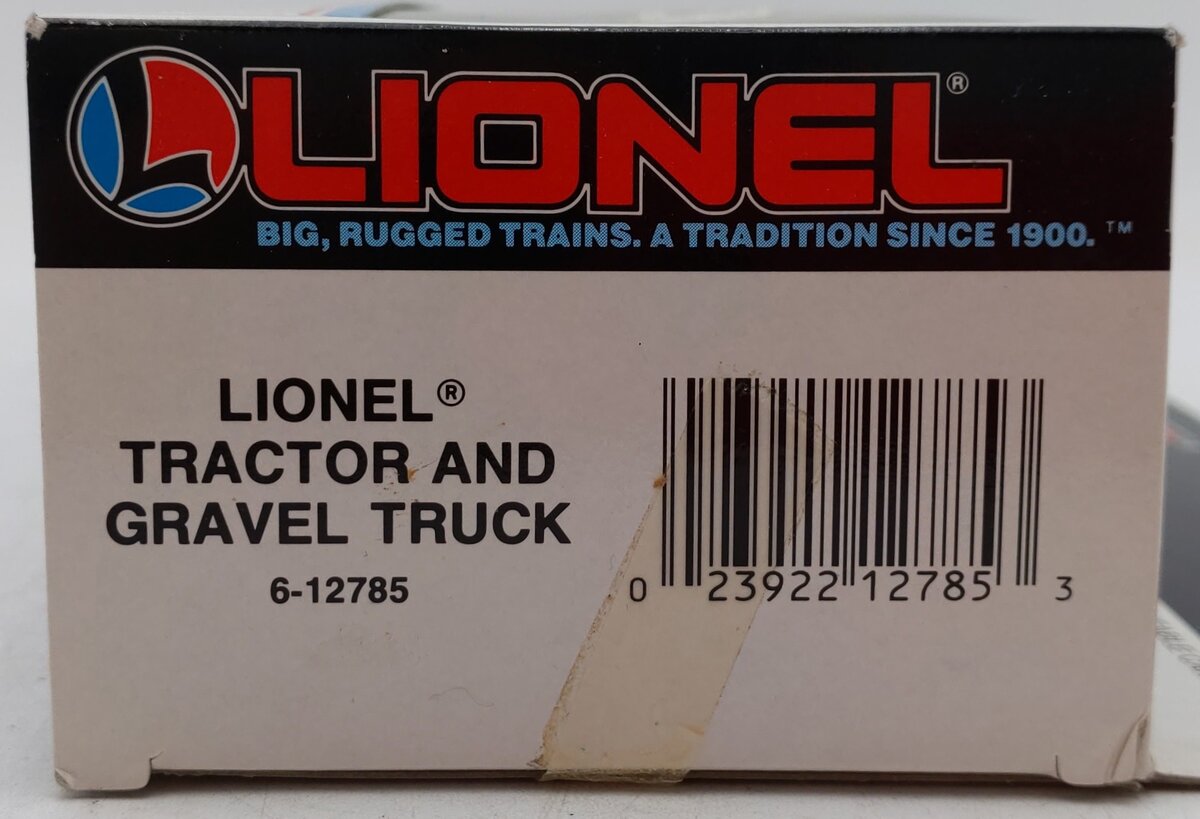 Lionel 6-12785 O Gauge Lionel Gravel Company Tractor & Gravel Truck EX/Box