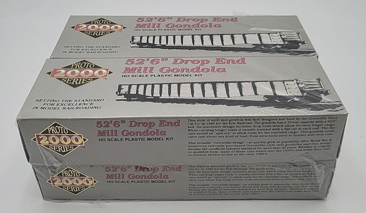 Proto 2000 21042 HO Scale Erie 52'6" Drop-End Mill Gondola 4-Pack LN/Box