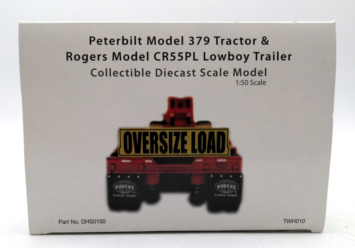 Sword Models DHS0100-ALL 1:50 Diecast Peterbilt 379 Tractor & Rogers Trailer NIB