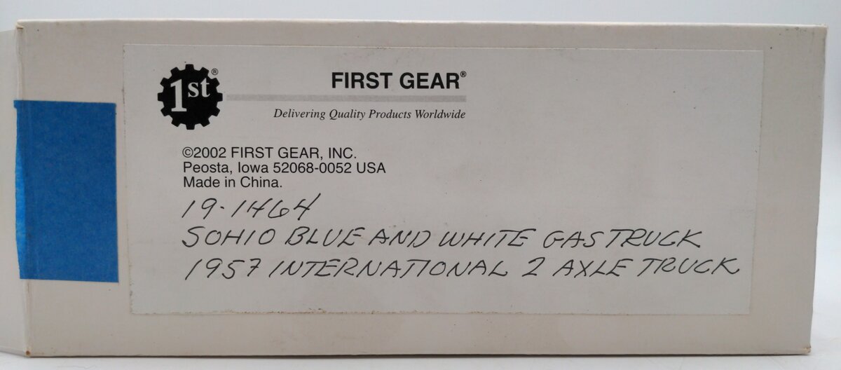 First Gear 19-1464 1:34 Scale Diecast Sohio International 2 Axle Gas Truck NIB