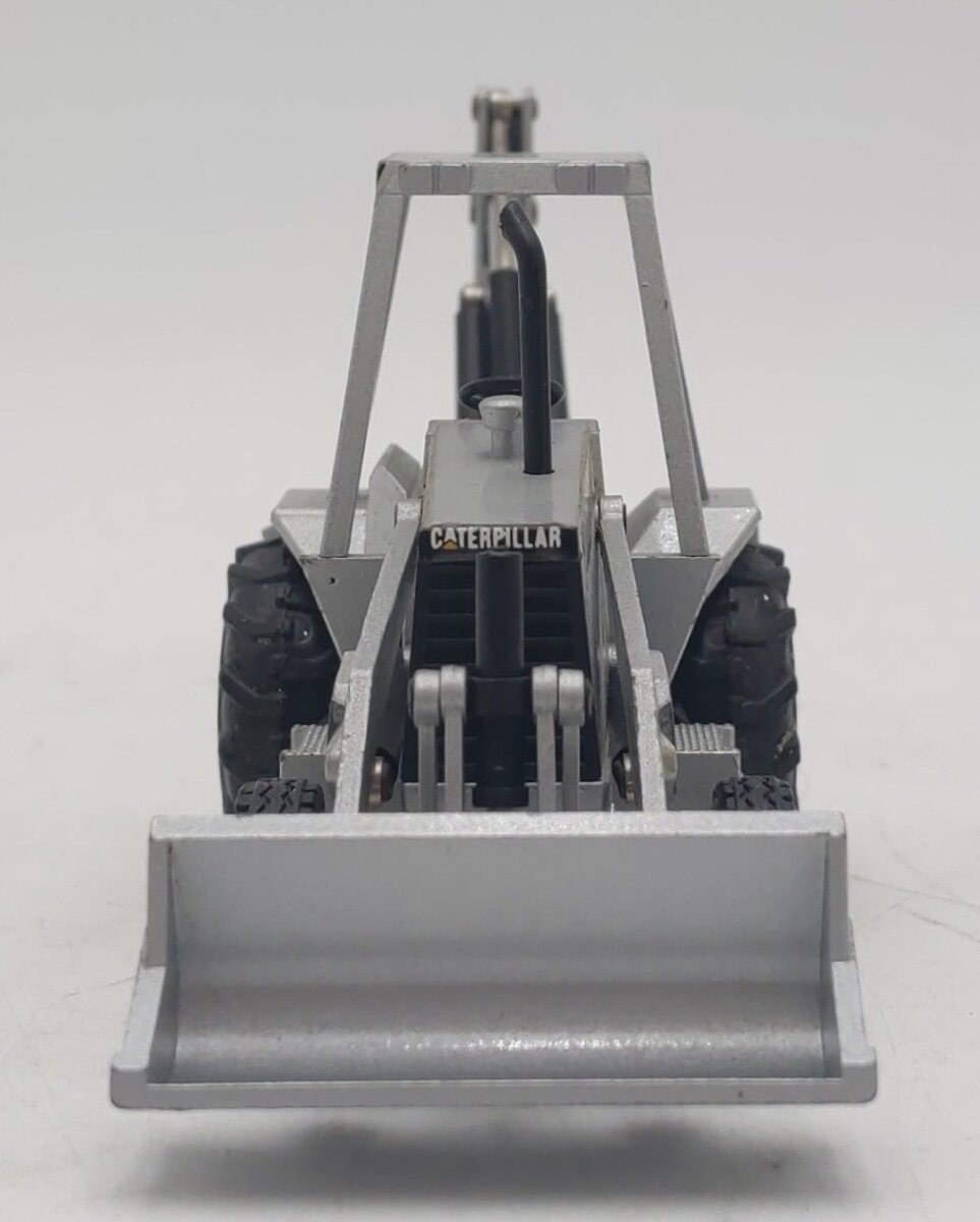NZG 285 1:50 Silver Caterpillar 416 Backhoe Loader EX
