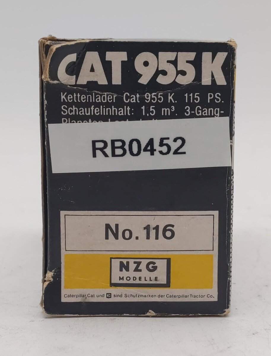 NZG 116 1:50 Caterpillar 955K Kettenlader (Track Loader) VG/Box