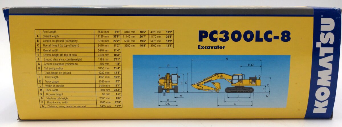 First Gear 50-3123 1:50 Scale Diecast Komatsu PC300LC-8 Excavator NIB
