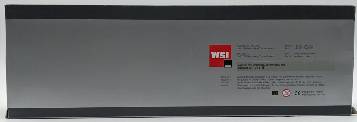WSI 04-1118 1:50 Premium Line Nooteboom ASD Trailer LN/Box