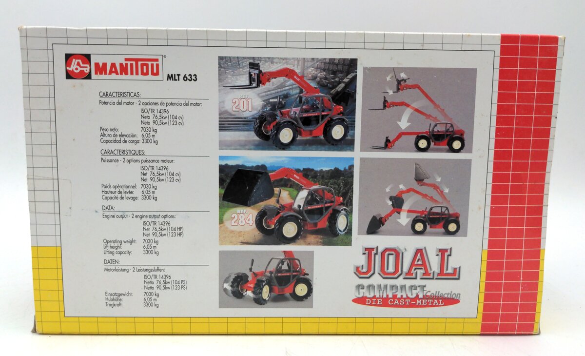 Joal 201 1:25 Scale Diecast Manitou Forklift EX/Box