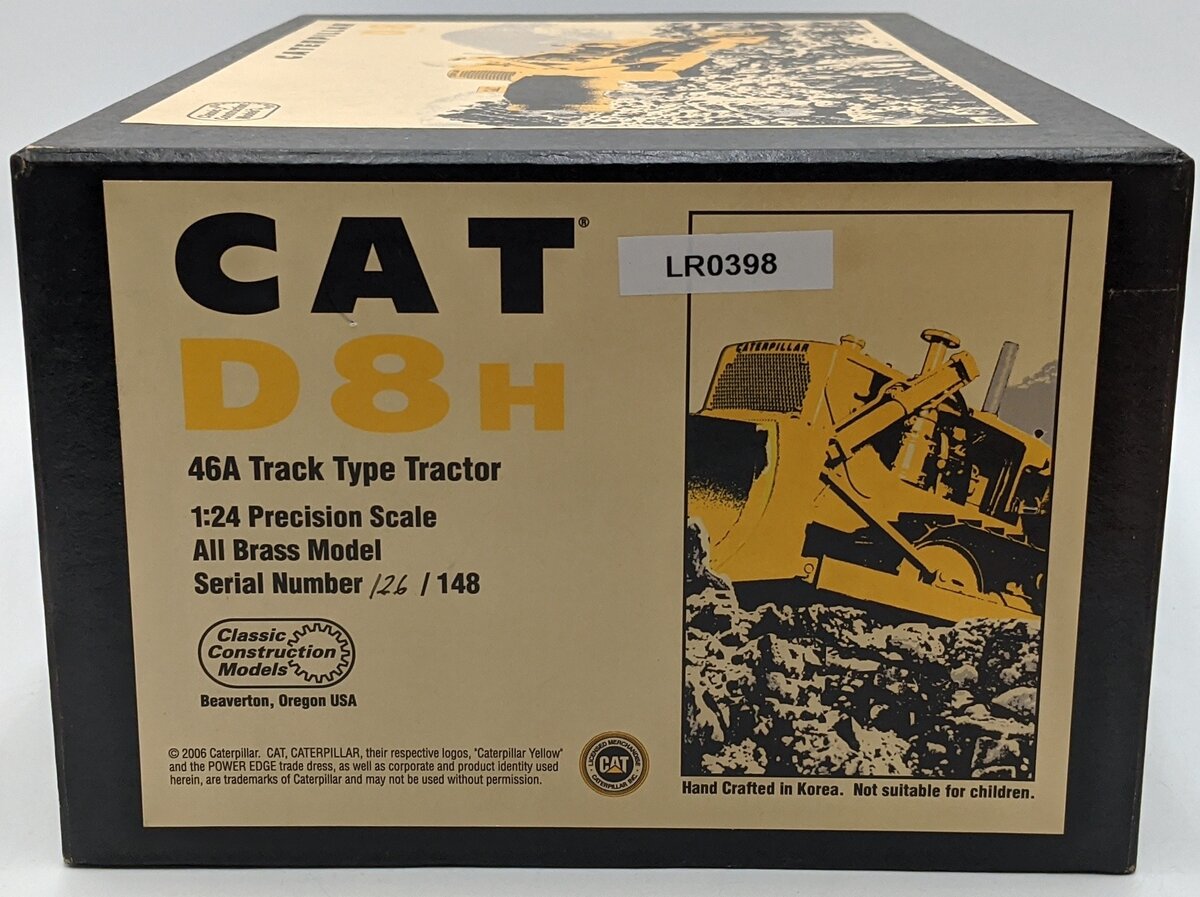 CCM 1:24 Scale BRASS D8 Series Caterpillar DH8 46A Track Type Tractor NIB