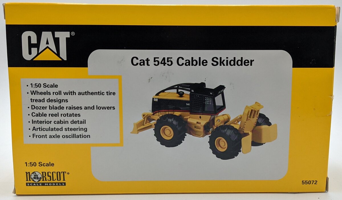 Norscot 55072 1:50 Die Cast Caterpillar 545 Cable Skidder NIB