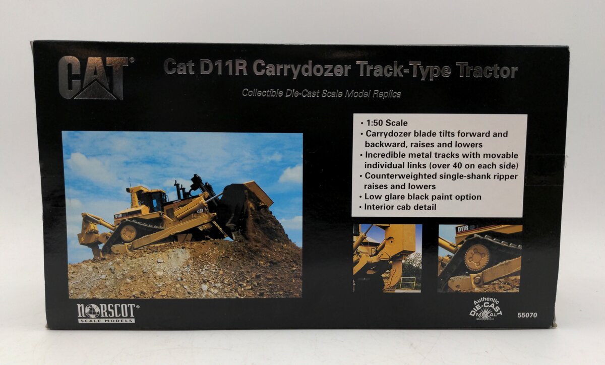 Norscot 55070 1:50 Caterpillar D11R Carrydozer Track-Type NIB