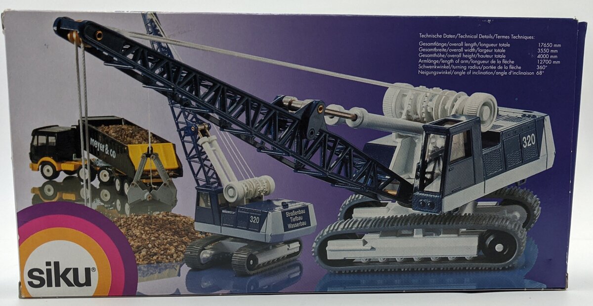 Siku 3514 1:55 Menck Lattice Boom Crawler W/Clam NIB