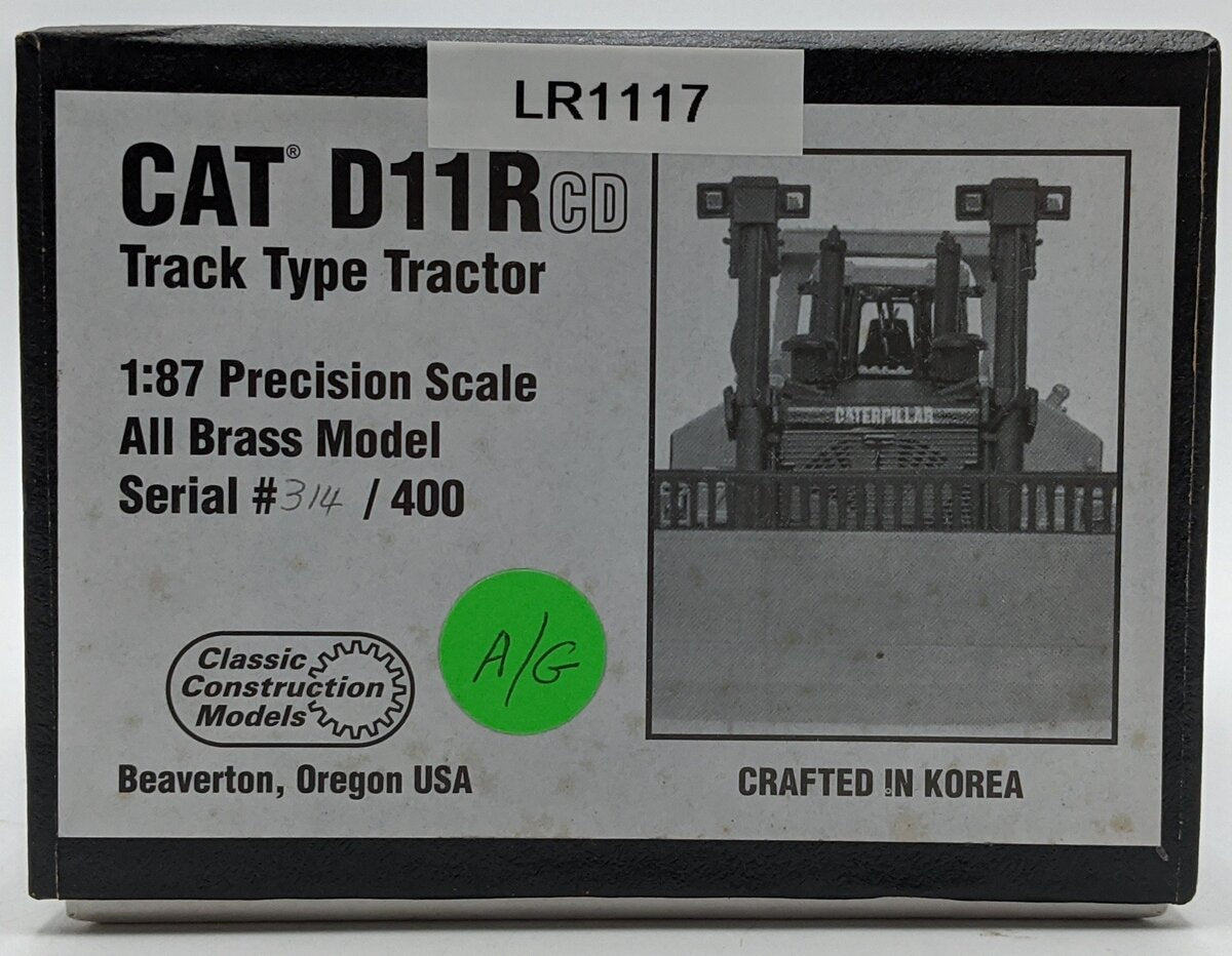 CCM D11 1:87 Scale BRASS Caterpillar D11CD Track Type Tractor NIB