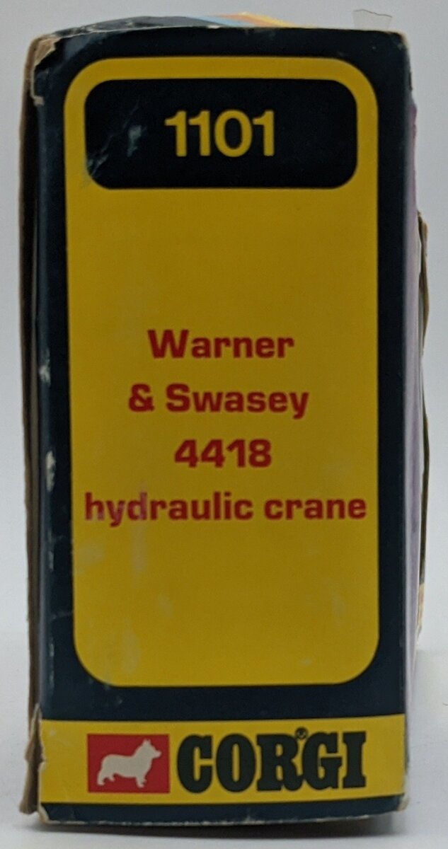 Corgi 1101 1:50 Diecast Warner & Swasey 4418 Hydraulic Crane NIB