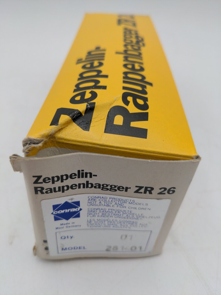 Conrad 2814 1:50 Zeppelin ZR26 Tracked Excavator EX/Box
