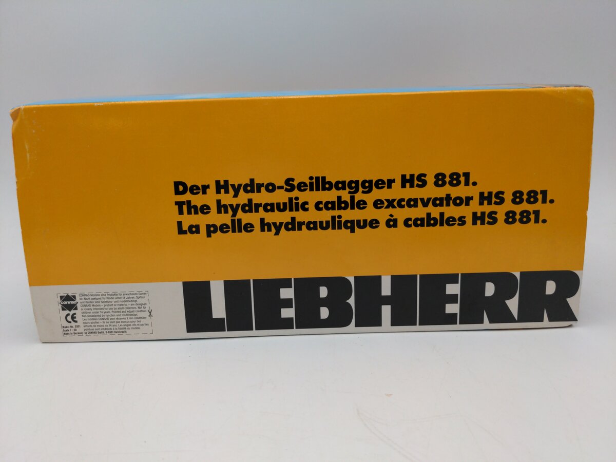 Conrad 2831 1:50 Scale LIEBHERR HS881 Construction Crane VG/Box