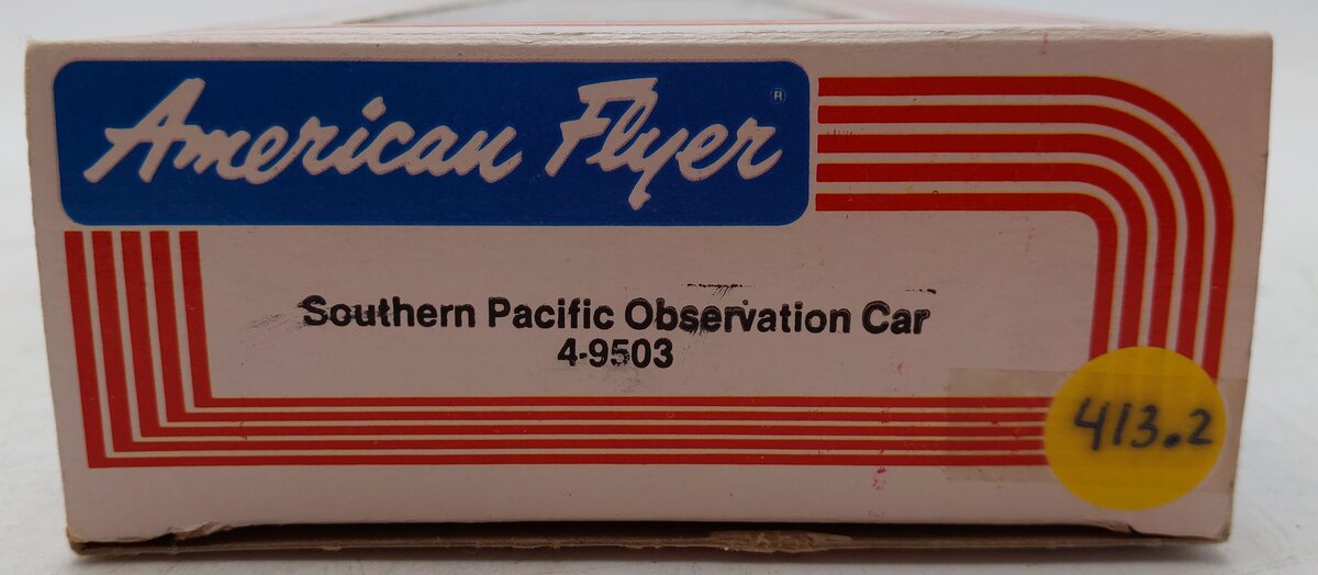 American Flyer 4-9503 S Gauge Southern Pacific Daylight Observation Car EX/Box