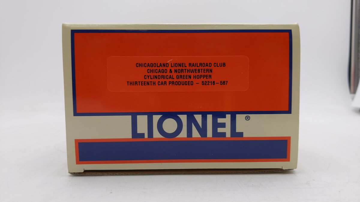 Lionel 6-52216-567 O Chicago & North Western Cylindrical Green Hopper LN/Box