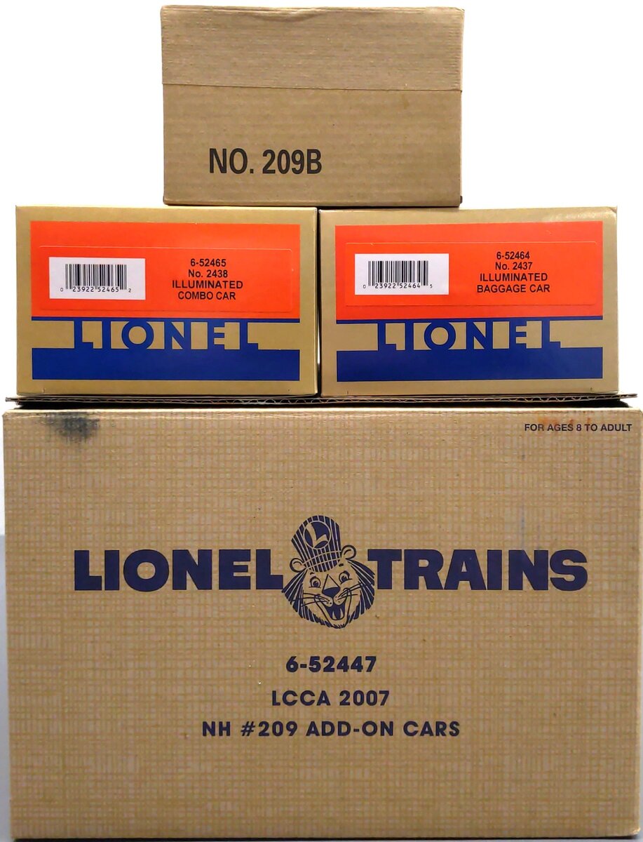 Lionel 6-52447 O Scale LCCA New Haven Alco Non-Powered B-Unit/Pass. Add-On Set LN/Box