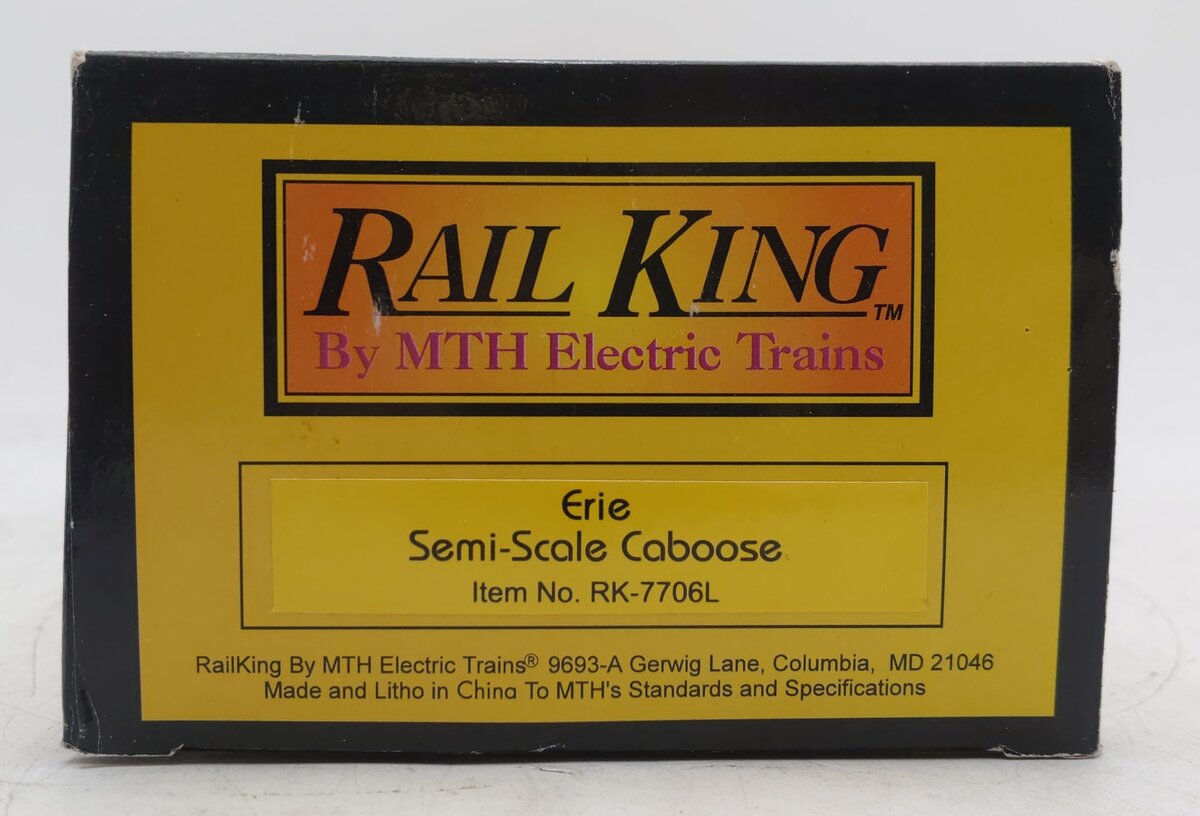 MTH 30-7706 O Gauge Custom B&M Semi-Scale Illuminated Caboose #125070/Box