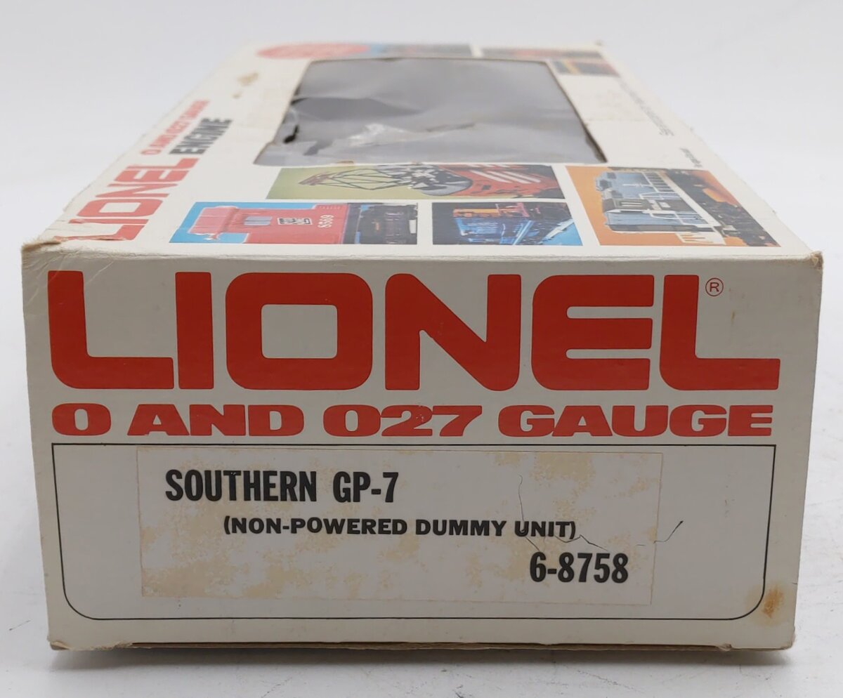 Lionel 6-8758 O Southern GP-7 Dummy Diesel Locomotive EX/Box