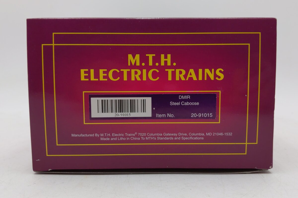 MTH 20-91015 O Gauge Duluth Missabe & Iron Range Steel Caboose #C-143 LN/Box