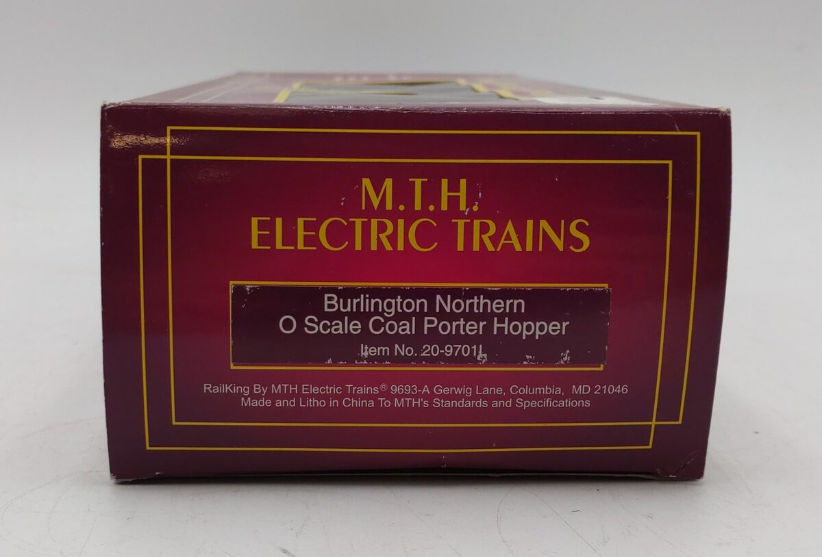 MTH 20-9701 O Gauge Burlington Northern Coal Porter Hopper #534203 LN/Box